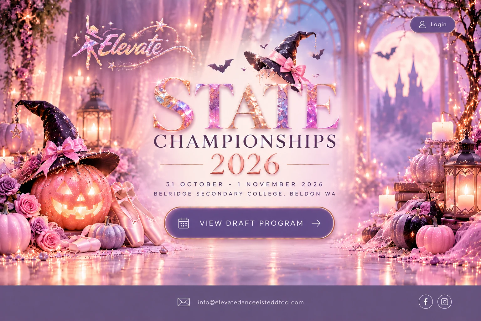 Pastel Halloween 2027 Event · Test Copy, 31 October to 1 November, Belridge Secondary College, Beldon WA